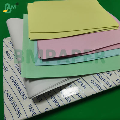 55gsm 80gsm NCR Carbonless Copy Paper 70 x 100cm Độ nhạy cao Hình ảnh màu xanh