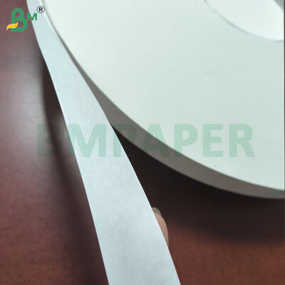 Giấy Kraft Trắng Cuộn Xẻ Dùng Đóng Gói Ống Hút 24gsm 35mm