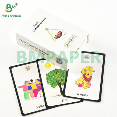 Cao độ mờ 310GSM 320GSM Blue Core Thẻ chơi giấy Poker Cardstock