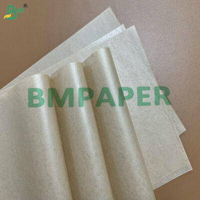 Food Grade Heat Sealable 15gsm PE Laminated 40g 50g Brown Wrapping Paper for Plastic Forks Packing