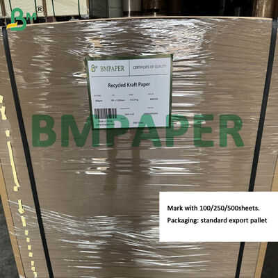 300gm Bảng giấy kraft màu nâu tái chế cho tách pallet kích thước tùy chỉnh
