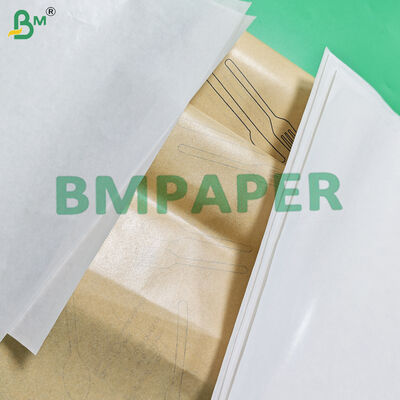 40g + 9g Bảng giấy bọc bếp màu trắng nâu 120mm 160mm Food Safe