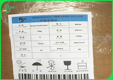 250gm - 400gm giấy kraft màu nâu tự nhiên không tẩy để chứa thực phẩm