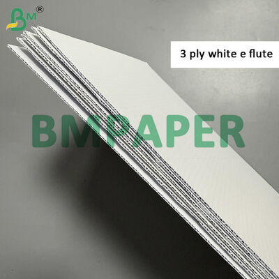Giấy carton sóng 2 lớp 3 lớp E 120cm x 85cm, hai mặt trắng độ cứng cao