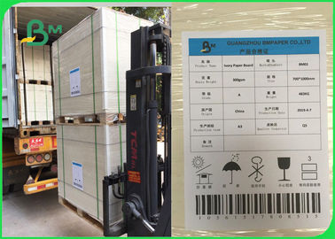 255gm High Bulk phủ 1 mặt Solid White Board GC1 Ivory Board