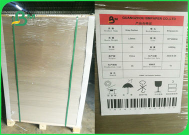 1mm 1.5mm 2mm Grey Chipboard Bảng giấy đen Laminated Grey Board