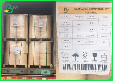 FDA 60gm giấy kraft không tẩy 15mm cuộn để làm ống hút giấy