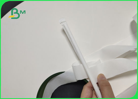 Biodegradable FDA phê duyệt 32mm 44mm 24 26 28gsm giấy bọc rơm thực phẩm cho rơm uống