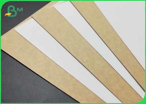 Vật liệu hộp đóng gói gỗ Màu trắng với màu nâu trở lại giấy Kraft chất lượng thực phẩm