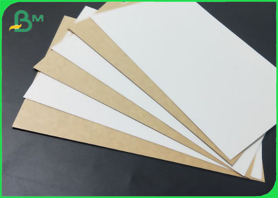 Vật liệu hộp đóng gói gỗ Màu trắng với màu nâu trở lại giấy Kraft chất lượng thực phẩm
