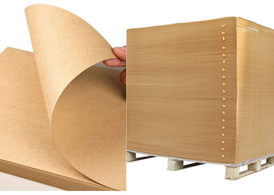Kích thước tùy chỉnh 100gsm 120gsm Tờ giấy Kraft nguyên chất Độ cứng cao