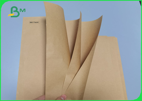 90gsm Thủ công không tẩy trắng Giấy bao bì Kraft nâu không tráng cho túi tay cầm