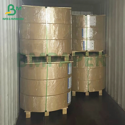 Thực phẩm an toàn 350gm Kraft màu nâu + 15g PE phủ giấy dán cuộn