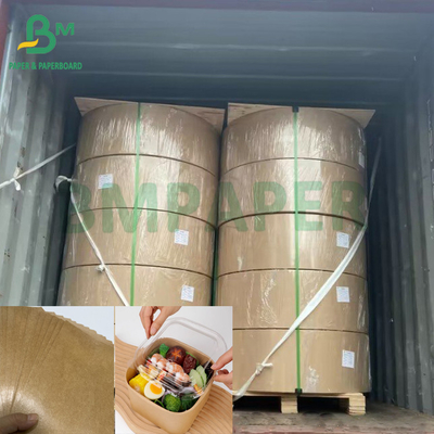 270 + 15 GSM Chất chống mỡ Không rách Brown Kraft PE phủ giấy thực phẩm