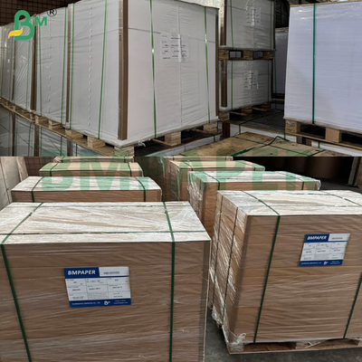 65 - 80gm Bảng giấy trắng có độ bền ướt cao cho thùng đóng gói đồ uống Bảng nhãn bia phủ một mặt