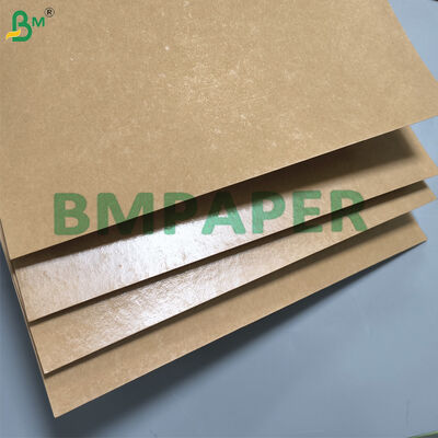 Hộp đựng thực phẩm giấy kraft tráng PE màu nâu Lớp phủ PE chống thấm ở một mặt